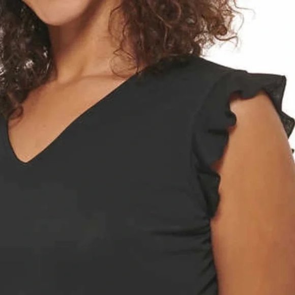 Ladies' Ruffle Sleeve Blouse, NWT - Picture 2 of 5